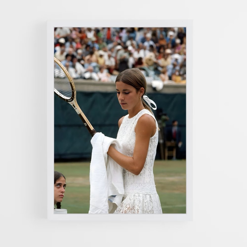 Poster Chris de evert – affiche Tennis (vue 3)